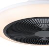 mit Ventilateur de plafond lumineux Luminaires Eglo LED Noir, Blanc, Télécommandes