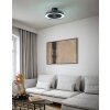 mit Ventilateur de plafond lumineux Luminaires Eglo LED Noir, Télécommandes, Changeur de couleurs