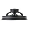 mit Ventilateur de plafond lumineux Luminaires Eglo LED Noir, Télécommandes, Changeur de couleurs