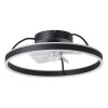 mit Ventilateur de plafond lumineux Luminaires Eglo LED Noir, Télécommandes, Changeur de couleurs