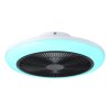 mit Ventilateur de plafond lumineux Luminaires Eglo LED Noir, Blanc, Télécommandes, Changeur de couleurs