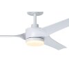 ORCUTT Ventilateur de plafond lumineux Luminaires Eglo LED blanc mat, Télécommandes