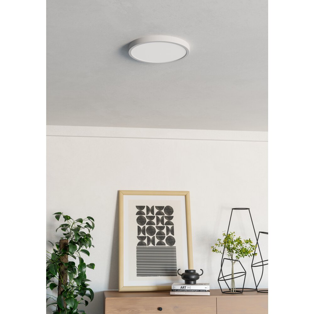 6-Z Plafonnier Luminaires Eglo LED Blanc, Changeur de couleurs main product photo