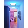 ROVITO-Z Plafonnier Luminaires Eglo LED Noir, Changeur de couleurs