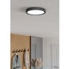 6-Z Plafonnier Luminaires Eglo LED Noir, Changeur de couleurs
