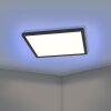 ROVITO-Z Plafonnier Luminaires Eglo LED Noir, Changeur de couleurs
