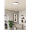 6-Z Plafonnier, Applique murale Luminaires Eglo LED Nickel mat, Changeur de couleurs