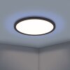 ROVITO-Z Plafonnier Luminaires Eglo LED Noir, Changeur de couleurs