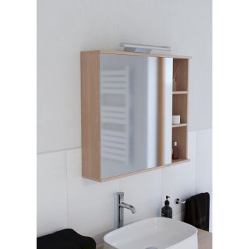REGELLO-Z Lampe de miroir Luminaires Eglo LED Chrome, Argenté, Changeur de couleurs