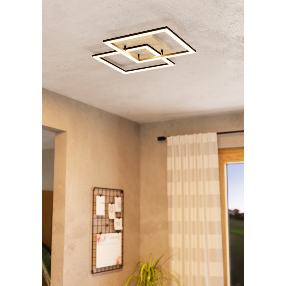 LOMALTAS-Z Plafonnier Luminaires Eglo LED Brun, Noir main product photo