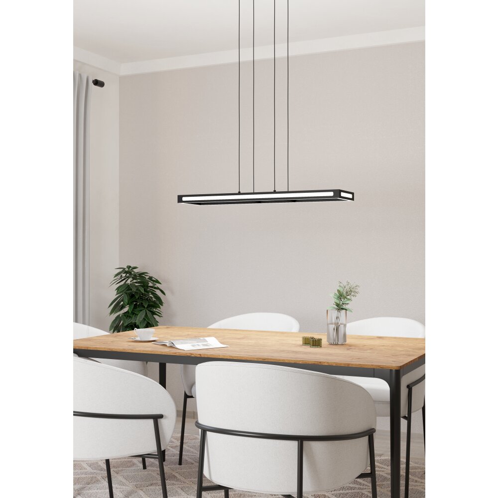 SALVILANAS-Z Suspension Luminaires Eglo LED Noir main product photo