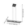 SALVILANAS-Z Suspension Luminaires Eglo LED Noir