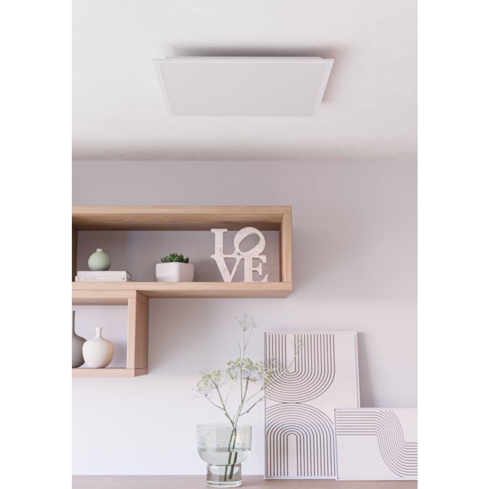 MORADILLO-Z Plafonnier Luminaires Eglo LED Blanc, Changeur de couleurs main product photo