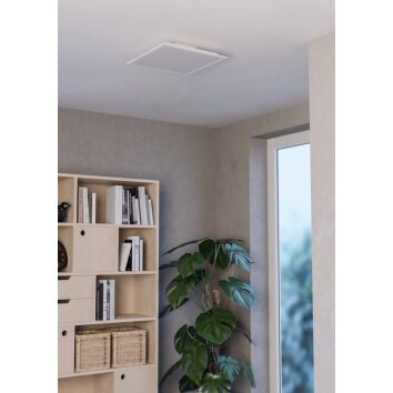 MORADILLO-Z Plafonnier Luminaires Eglo LED Blanc, Changeur de couleurs