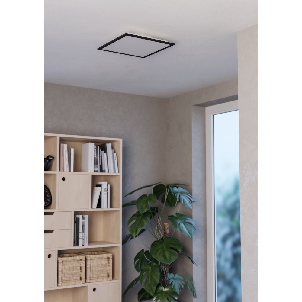 MORADILLO-Z Plafonnier Luminaires Eglo LED Noir, Changeur de couleurs main product photo
