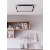 MORADILLO-Z Plafonnier Luminaires Eglo LED Noir, Changeur de couleurs