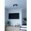 MELITELLO-Z Plafonnier, Spot de plafond Luminaires Eglo LED Noir, Changeur de couleurs