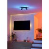 MELITELLO-Z Plafonnier, Spot de plafond Luminaires Eglo LED Noir, Changeur de couleurs