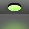 GALLIZZI-Z Plafonnier Luminaires Eglo LED Noir, Changeur de couleurs