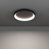 LORETELLO-Z Plafonnier Luminaires Eglo LED Noir, Changeur de couleurs