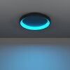 LORETELLO-Z Plafonnier Luminaires Eglo LED Noir, Changeur de couleurs