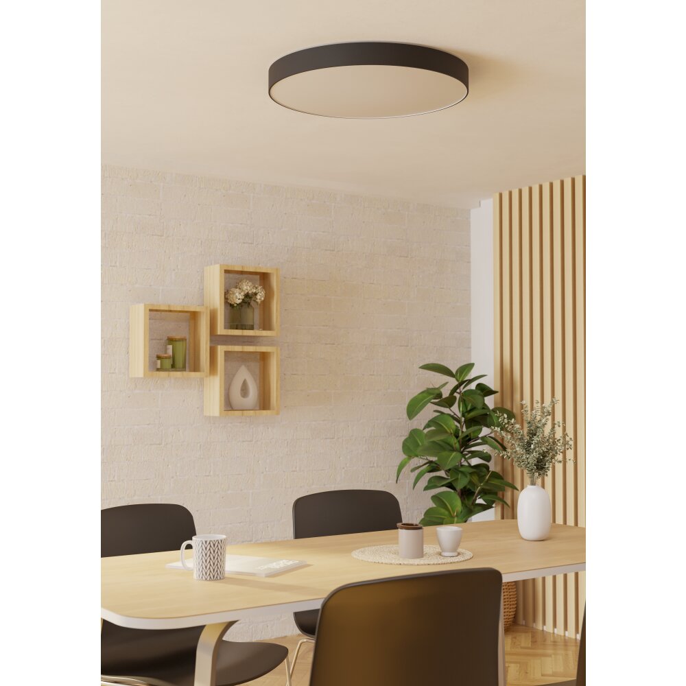 GALLIZZI-Z Plafonnier Luminaires Eglo LED Noir, Changeur de couleurs main product photo