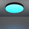 GALLIZZI-Z Plafonnier Luminaires Eglo LED Noir, Changeur de couleurs