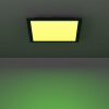 MORADILLO-Z Plafonnier Luminaires Eglo LED Noir, Changeur de couleurs