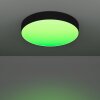 GALLIZZI-Z Plafonnier Luminaires Eglo LED Noir, Changeur de couleurs