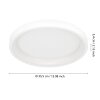 LORETELLO-Z Plafonnier Luminaires Eglo LED Blanc, Changeur de couleurs