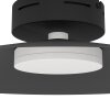 CONOMAVILLA-Z Plafonnier Luminaires Eglo LED Noir, Changeur de couleurs