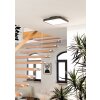 LORETELLO-Z Plafonnier Luminaires Eglo LED Noir, Changeur de couleurs