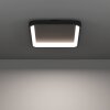 LORETELLO-Z Plafonnier Luminaires Eglo LED Noir, Changeur de couleurs