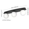 CASTROVIDO Plafonnier, Applique murale / Plafonnier Luminaires Eglo LED Noir