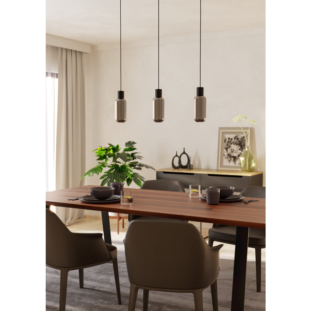 MAIONE Suspension Luminaires Eglo Noir main product photo