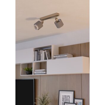 BELLIZZI Plafonnier, Spot de plafond Luminaires Eglo Nickel mat