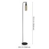 MAIONE Lampadaire Luminaires Eglo Noir