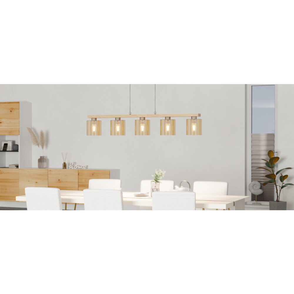 CASTRALVO Suspension Luminaires Eglo Brun, Nickel mat main product photo