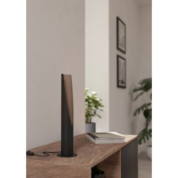 BARBOTTO Lampe à poser Luminaires Eglo LED Brun, Noir