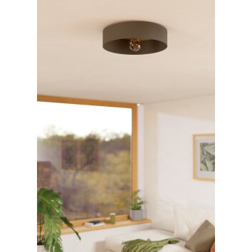 DUAIA Plafonnier Luminaires Eglo Gris