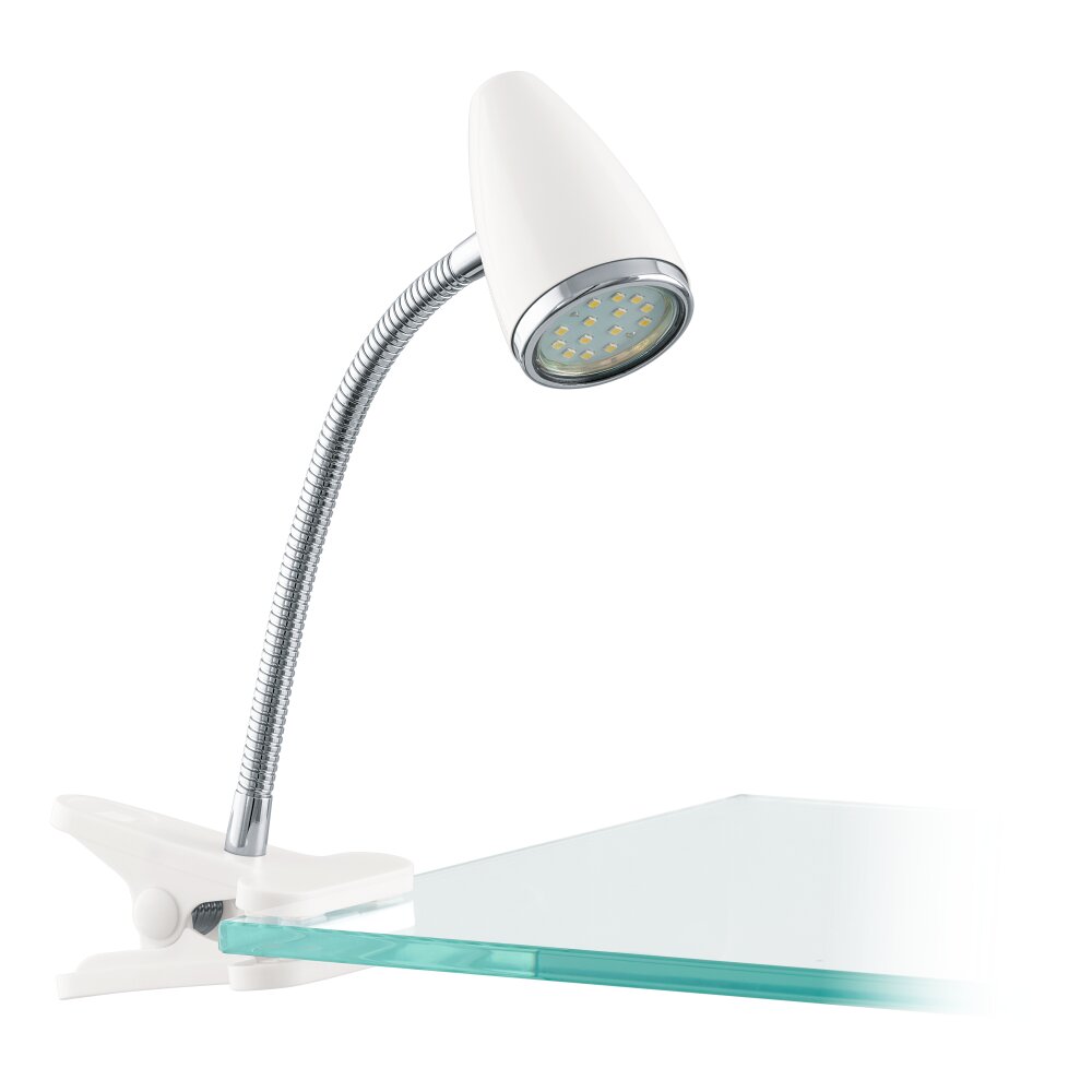 EGLO Lampe à clip Luminaires Eglo LED Chrome, Blanc main product photo