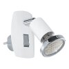 EGLO Lampe à prise électrique Luminaires Eglo LED Chrome, Blanc