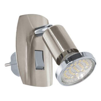 EGLO Lampe à prise électrique Luminaires Eglo LED Chrome, Nickel mat
