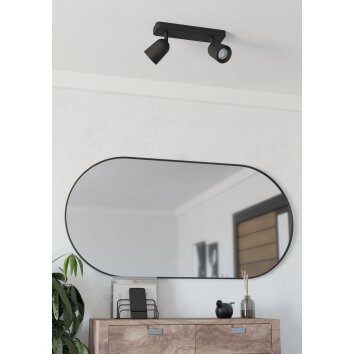 CAMALDOLI Plafonnier, Spot de plafond Luminaires Eglo Noir