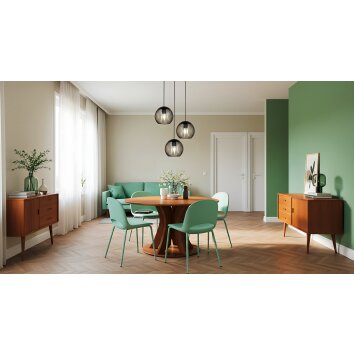 ALMANZORA Suspension Luminaires Eglo Cuivre, Noir