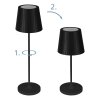 CABOZO Lampe à poser Luminaires Eglo LED Noir, Télécommandes