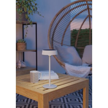 SIMERI Lampe à poser Luminaires Eglo LED Blanc, Télécommandes