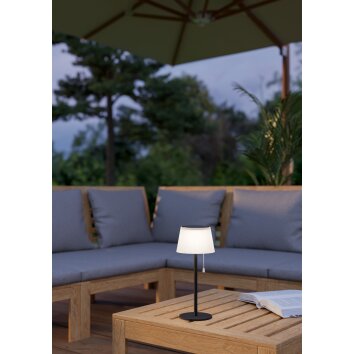 SCORDIANO Lampe à poser Luminaires Eglo LED Noir, Changeur de couleurs