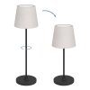 LEONERO Lampe à poser Luminaires Eglo LED Noir, Télécommandes