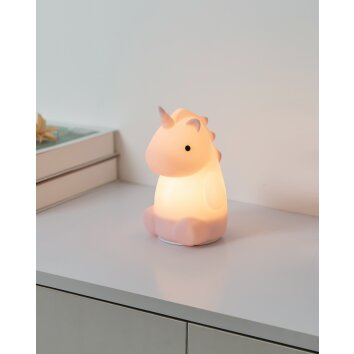 CASTELLINO Lampe à poser Luminaires Eglo LED Rose, Télécommandes, Changeur de couleurs